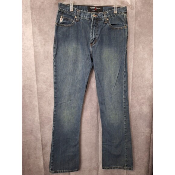 Vintage GUESS Low Rider Flare Y2K Jeans Women's Sz 30 Streetwear 90s Hip Hop 80s - Picture 1 of 12